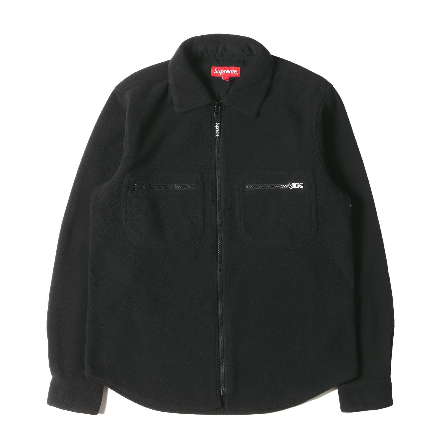 Supreme ブラック フリース スウェット Supreme ブラック フリース ジップアップ