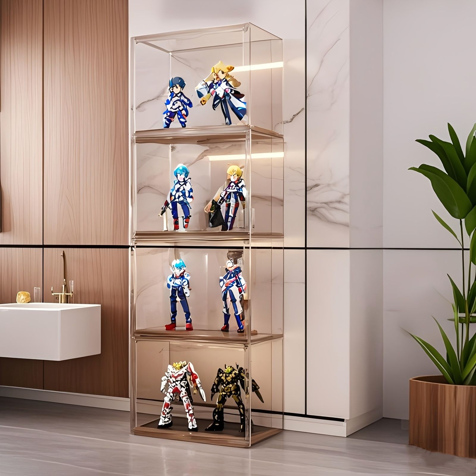 コレクターアイテム カーモデル用透明ディスプレイケース防塵収納ボックス3個セット