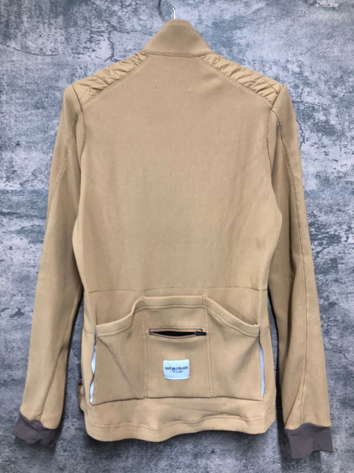 JE010 カフェドゥシクリステ CAFE DU CYCLISTE Leonie 防風 サイクル ダウンジャケット M ベージュ