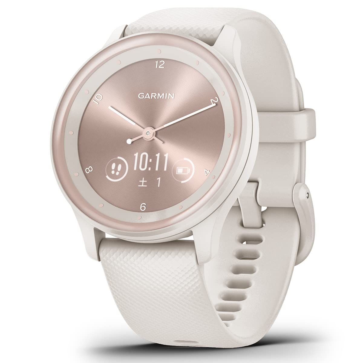 ガーミン GARMIN vivomove Sport Peach G |Ivory ハイブリッドスマートウォッチ 日本正規品 小