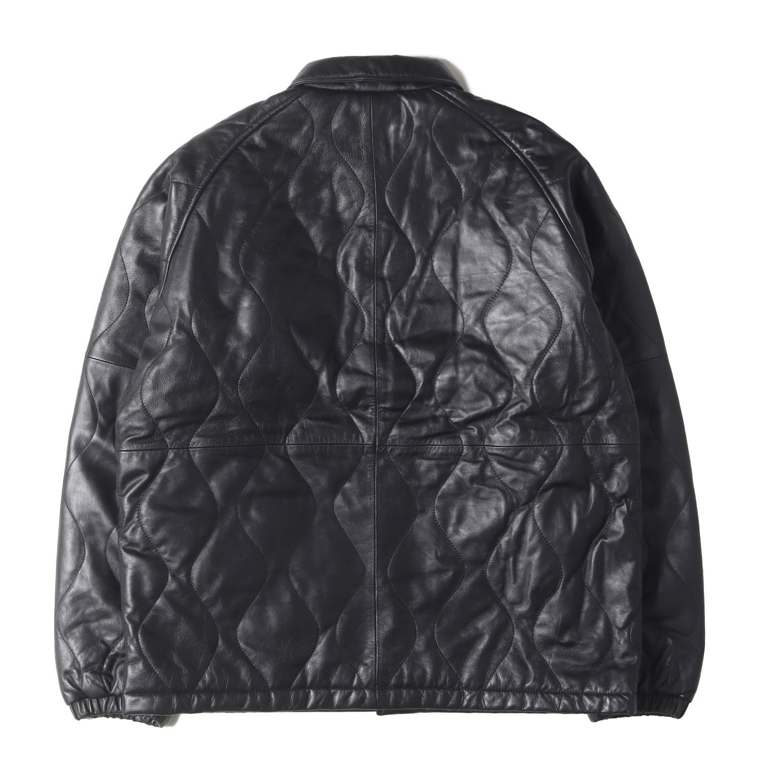 CHALLENGER チャレンジャー ジャケット ブラック 黒 サイズ M 22AW ラムスキンレザー キルティング コーチジャケット QUILTING LEATHER JACKET アウター ブルゾン 上着 メンズ OLIVIERBERNSTEIN_COM