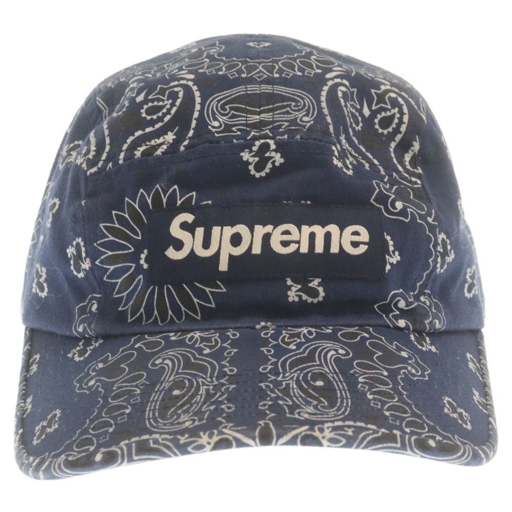 未使用 Supreme Bandana Camp Cap ネイビー 21ss Supreme シュプリーム 21SS Bandana Camp Cap バンダナ