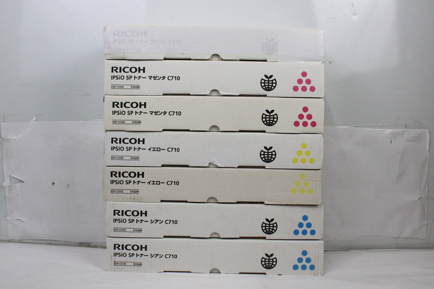 リコー 純正 トナー C710 4色7本 シアン マゼンタ イエロー ブラック RICOH ITOPI5ZO8ULU-L02-byebye