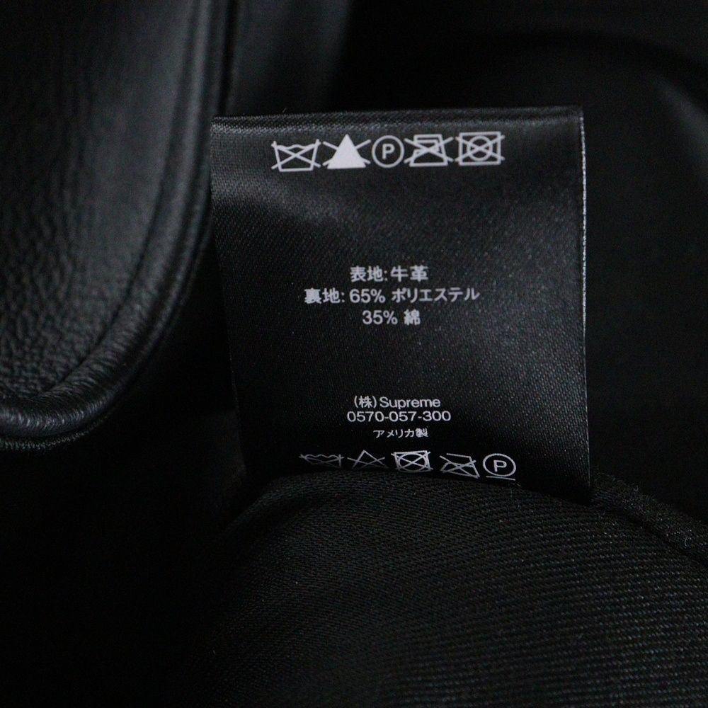 SUPREME シュプリーム 21 SS × Vanson Leathers Spider Web Vest バンソン スパイダー レザーベスト ジレベスト ブラック