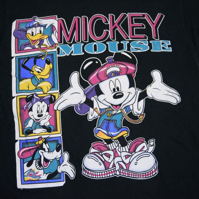 90s ミッキー プリント Tシャツ USA製 Mickey UNLIMITED Disney