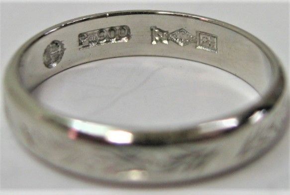 プラチナ 甲丸 マリッジ リング 指輪 サイズ #8 結婚指輪