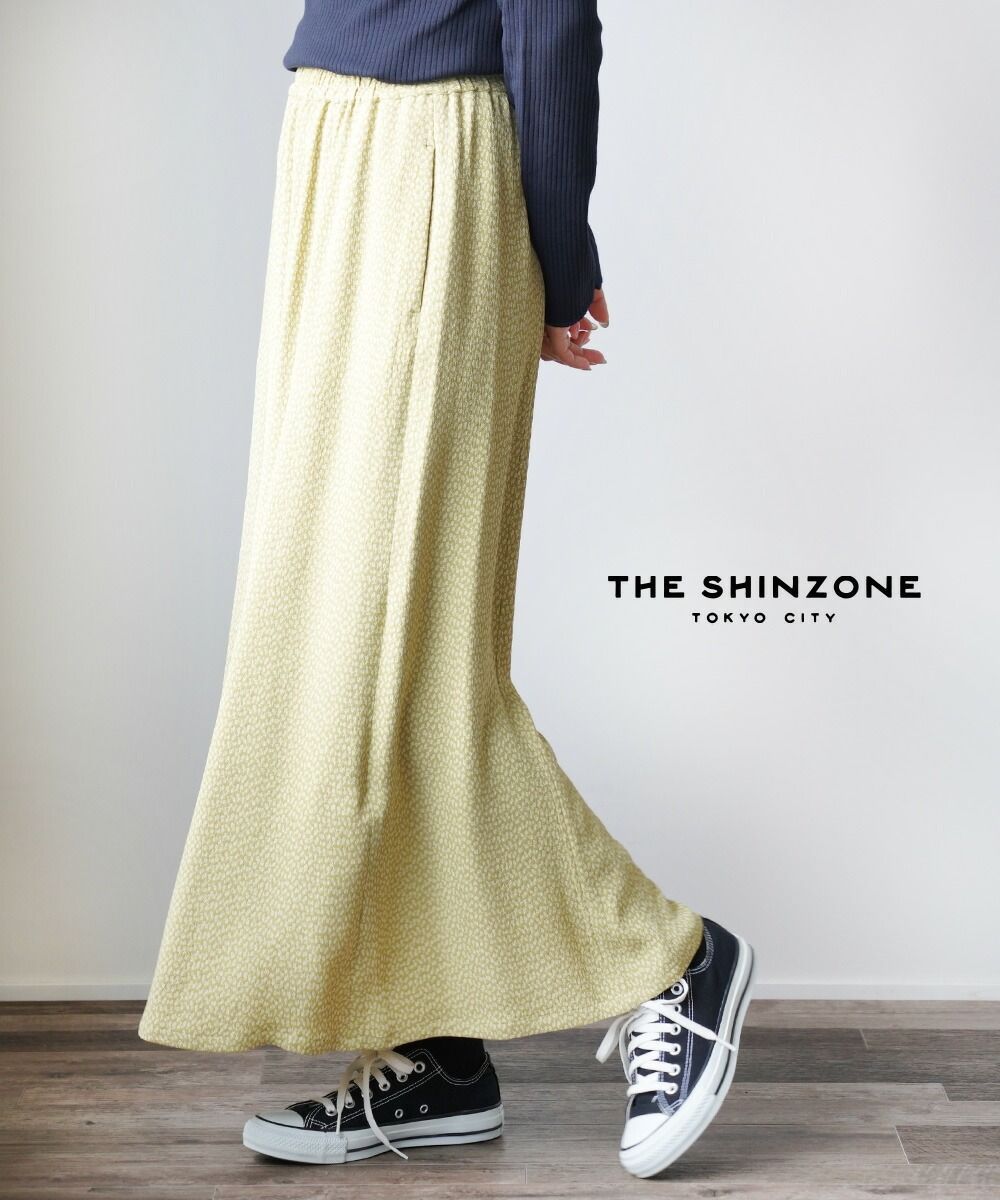 ザ シンゾーン THE SHINZONE フラワージャガード セミフ スカート ロングスカート FLOWER JQ SKIRT 21AMSSK01-4432102 レディース 2F