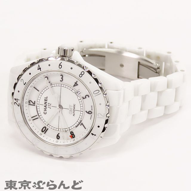 シャネル CHANEL J12 GMT H2126 白 ホワイト ホワイトセラミック SS