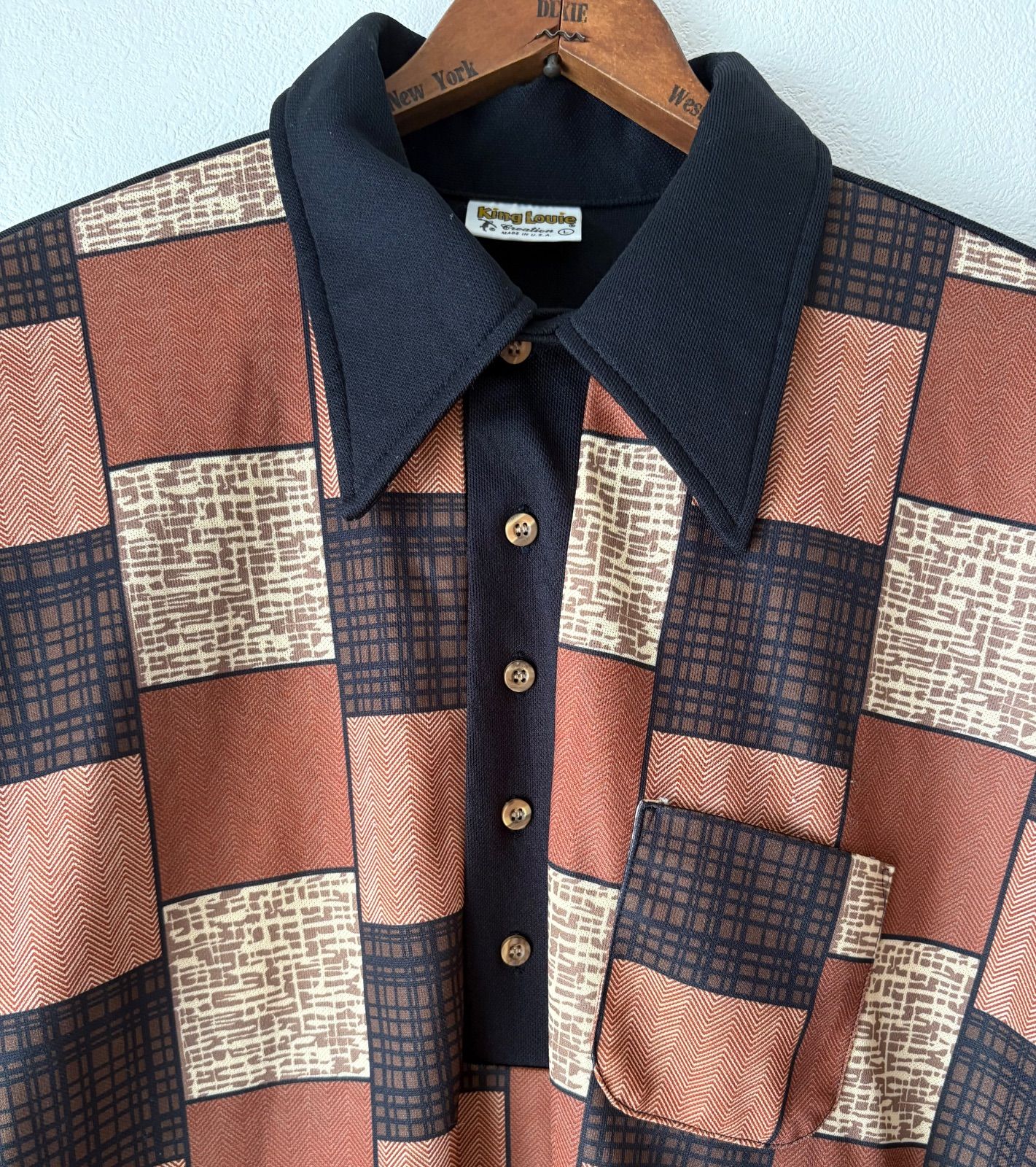 USA製 60〜70s King Louie ボウリングシャツ アメリカ製 アメリカ古着