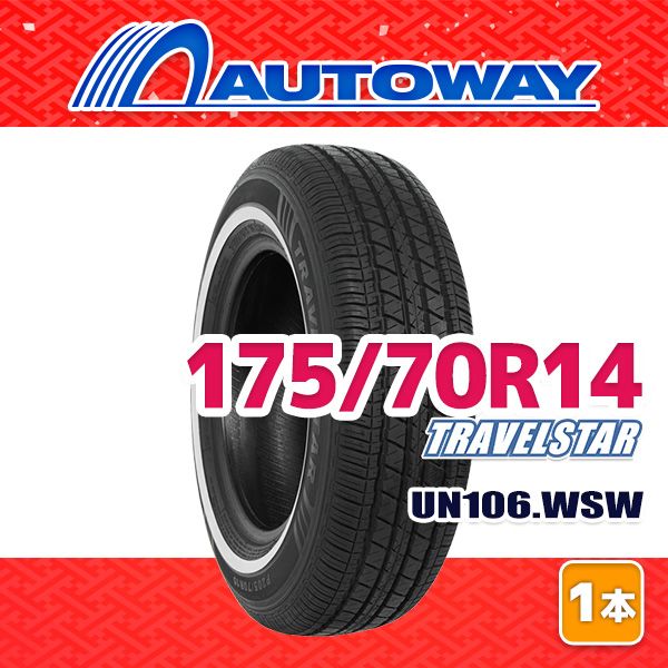 AUTOWAY】 新品 175/70R14 サマータイヤ TRAVELSTAR UN106 WSW 14 