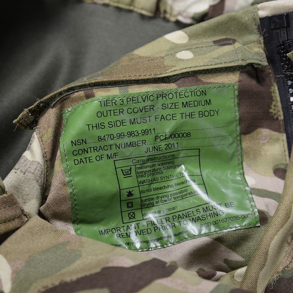 イギリス軍放出品 Tier 3 ボディアーマー 下半身プロテクター [ S