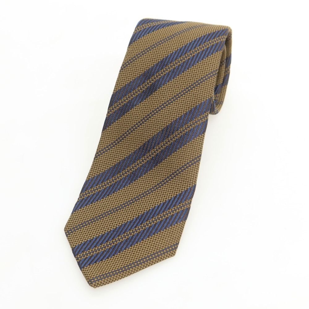 中古】ルイジ ボレッリ Luigi Borrelli シルクウール ストライプ柄