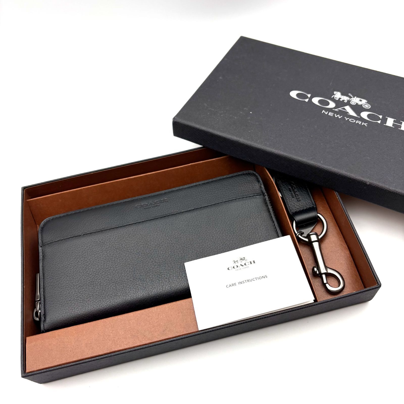 箱付／タグ付／未使用 】COACH コーチ ラウンドファスナー ロング  