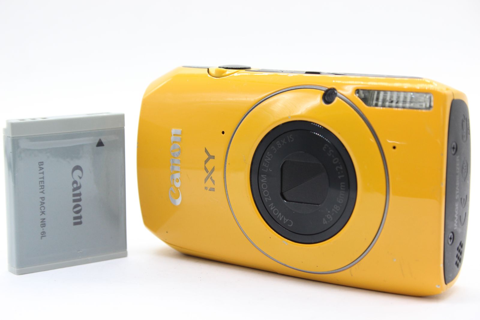 返品保証】 キャノン Canon IXY 30S イエロー 3.8x IS 返品保証】 キャノン Canon IXY 30S イエロー 3.8x IS