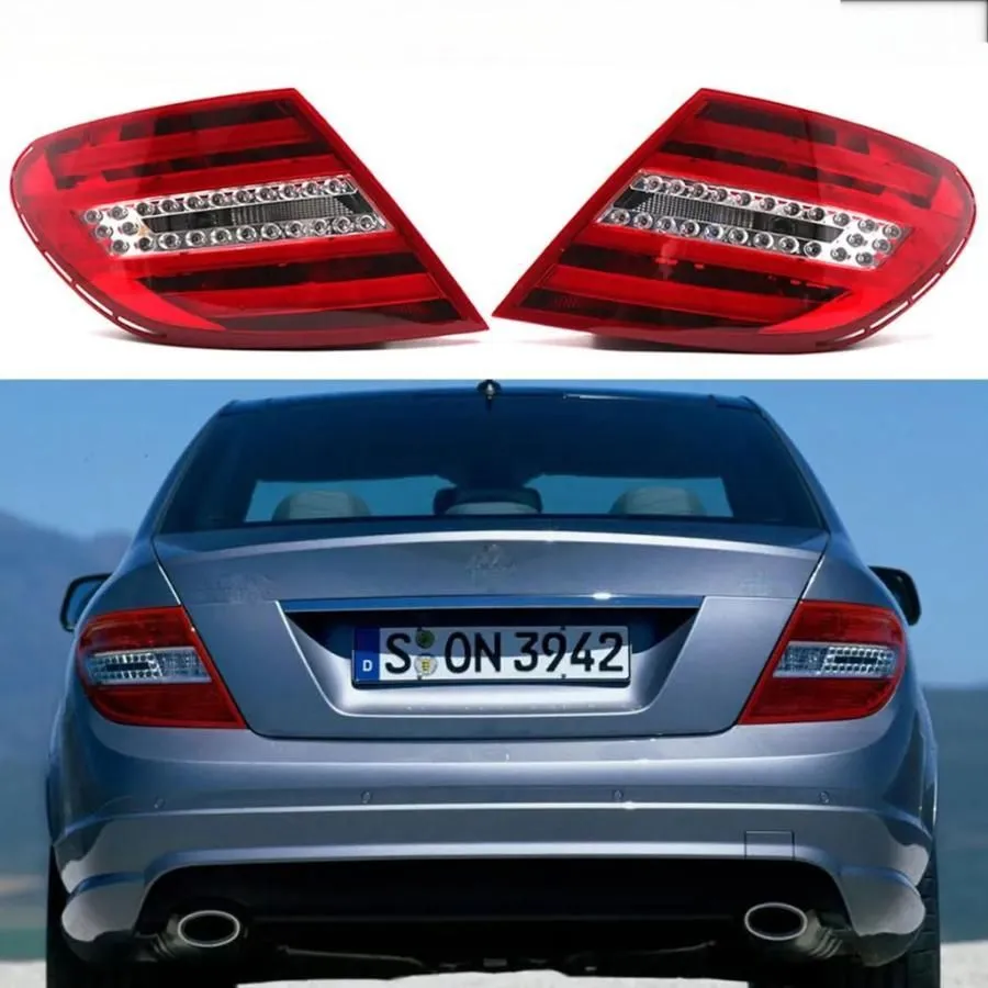 メルセデスベンツ W204 Cクラス ステーションワゴン 左側のテールランプ テールライト 08-11ベンツW204 Cクラスの交換煙LEDテール