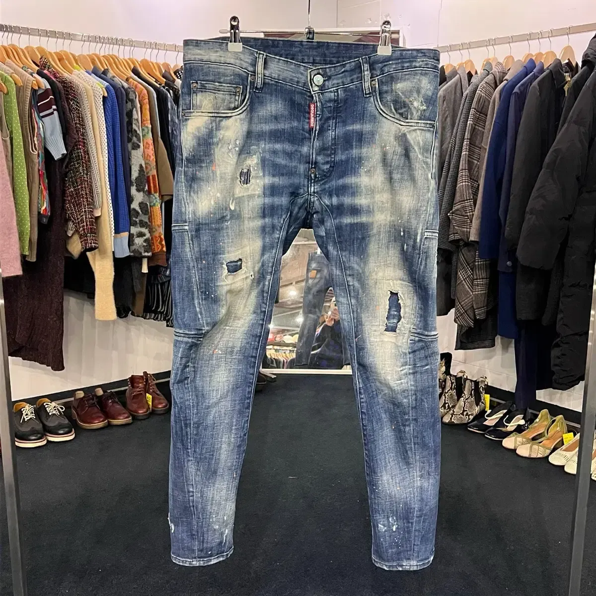 【雷市場（ポンジャン）商品韓国直送】 34 DSQUARED(ディースクエアード) 2 弾薬 ペインティング デニム