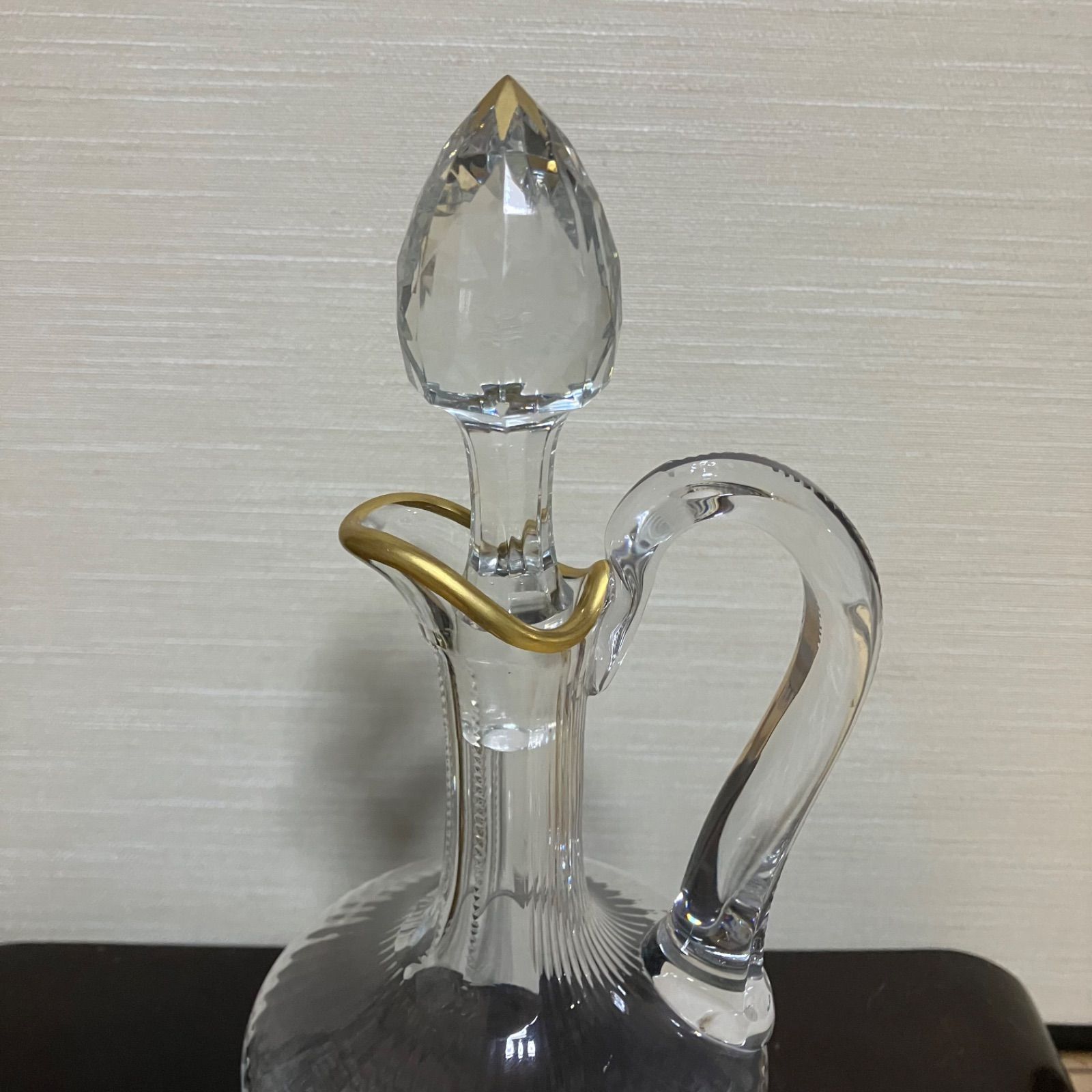 サンルイ SAINT LOUIS クリスタル デカンタ デキャンタ 金彩 フランス