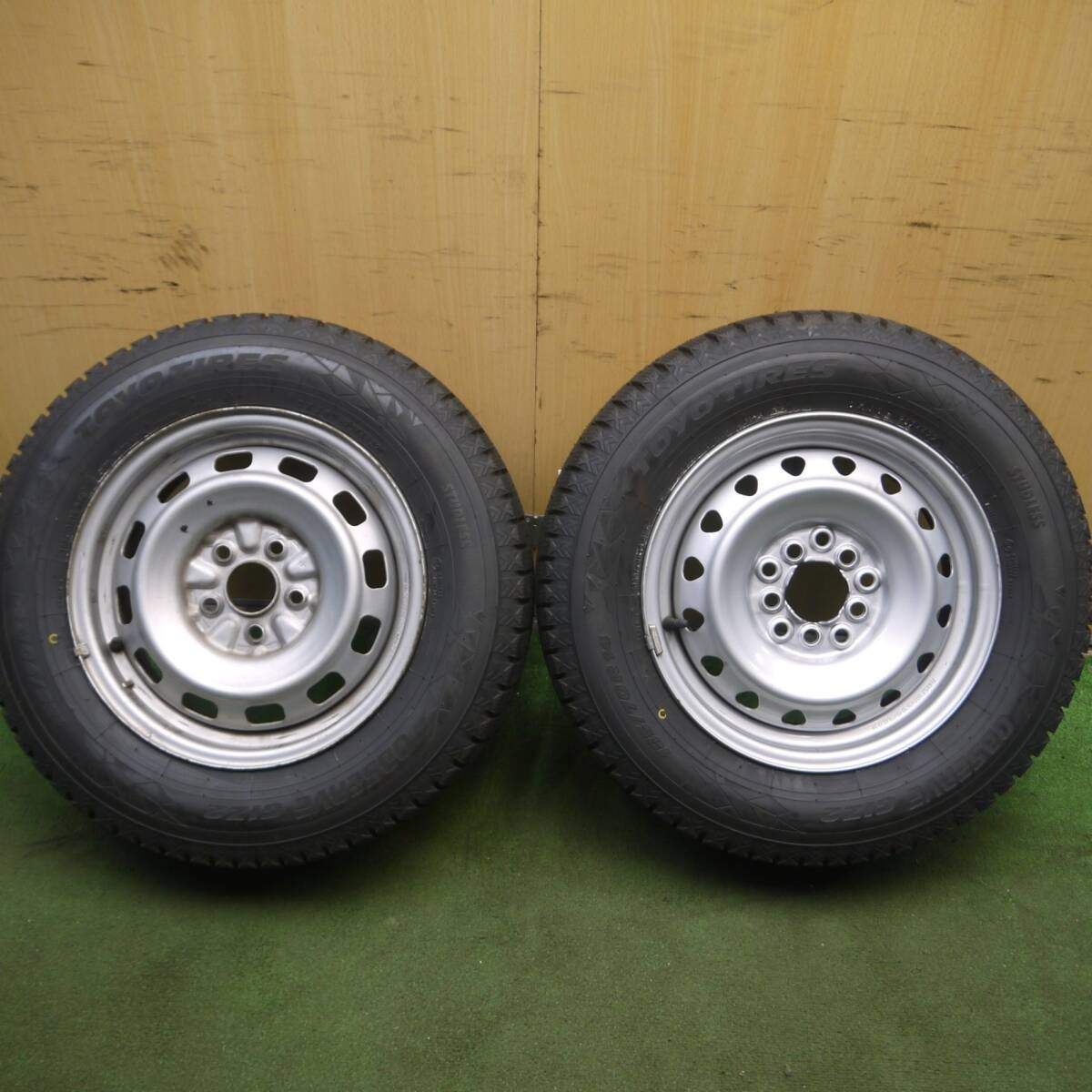タイヤ 22年 スタッドレス 185|70R14 トーヨー オブザーブ GIZ2 スチール PCD100|5H 114.3|5H マルチ 4032212Hス