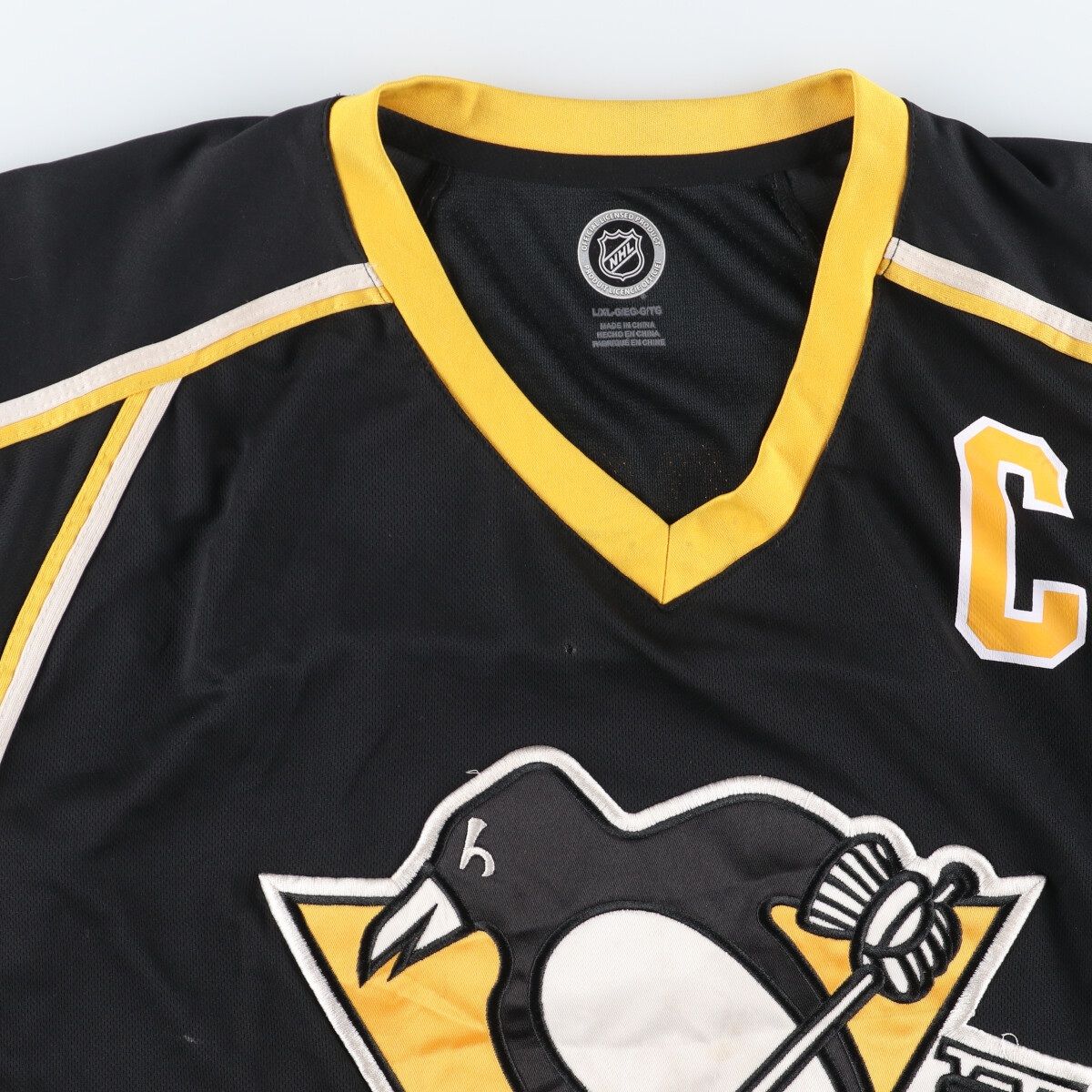 福袋特集 2024 古着 NHL PITTSBURGH PENGUINS ピッツバーグペンギンズ Vネック アイスホッケー