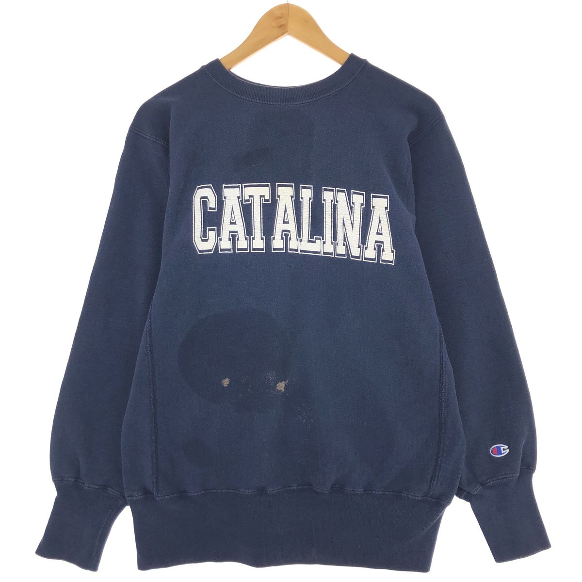 古着 90年代 チャンピオン Champion REVERSE WEAVE リバースウィーブ 刺繍タグ カレッジスウェットシャツ トレーナー USA製/eaa413463