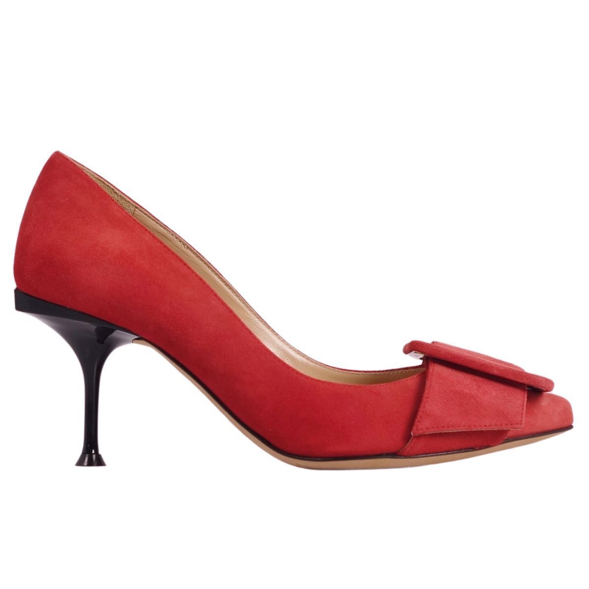 未使用 セルジオロッシ SERGIO ROSSI パンプス sr1 スウェードレ  