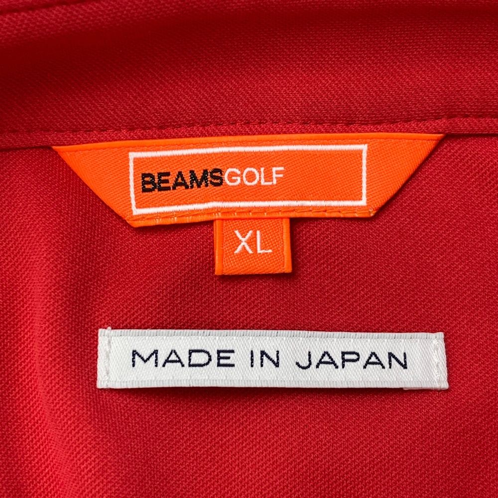 サイズ：XL BEAMS GOLF ビームスゴルフ 半袖ポロシャツ レッド系