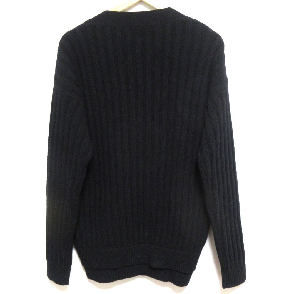 VALENTINO ヴァレンティノウールカーディガンブラックロゴ