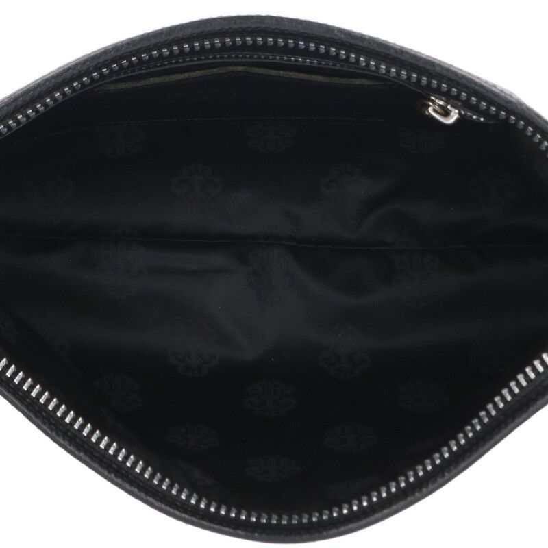 クロムハーツ FLAT MED PLANE ストラップ付レザークラッチバッグ  