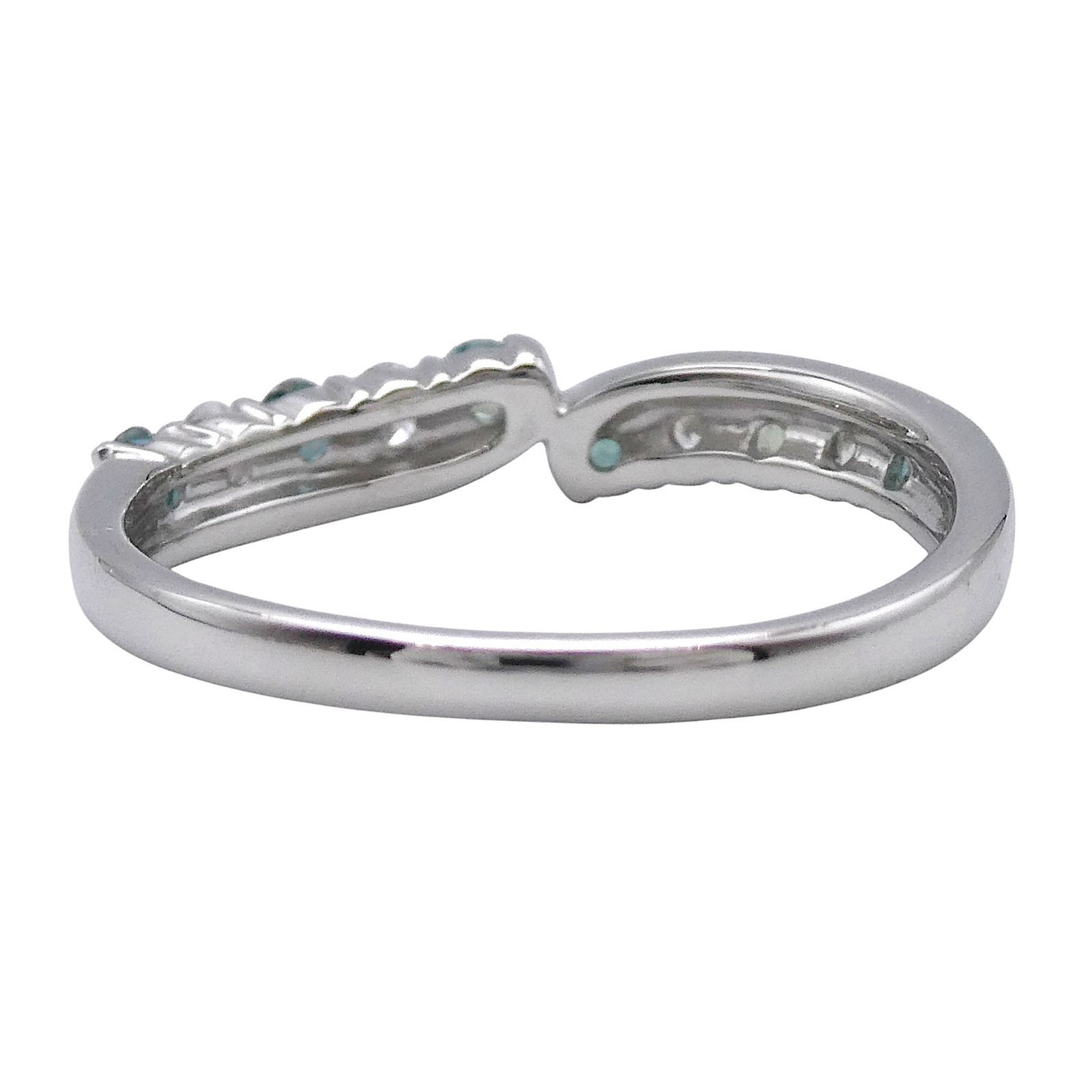 リング K18WG アレキサンドライト0.22ct ダイヤ0.14ct 11号 - メルカリ