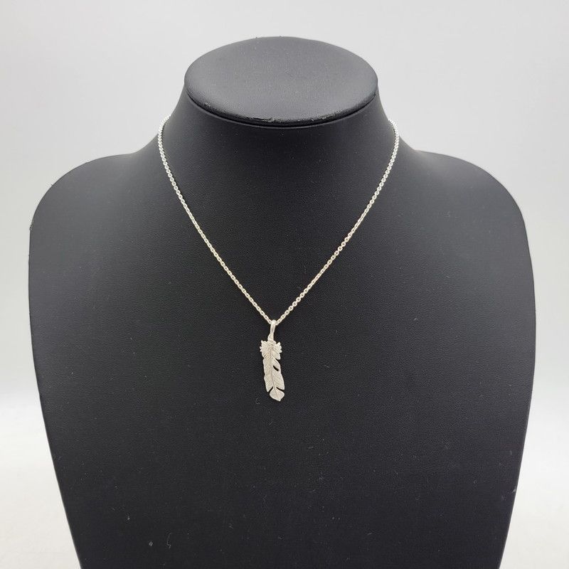 8/3まで値下げ　SAAD　バッファロー付きフェザー　トップ　レア 中古品】 SAAD サード 925 FEATHER PENDANT TOP フェザー