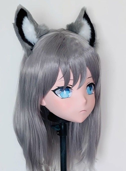 ★即納 全頭マスク NO.571 コスプレ 着ぐるみ kigurumi 二次元 Amazon.co.jp: Full Head Lockable Kigurumi Doll Maskロック可能樹脂