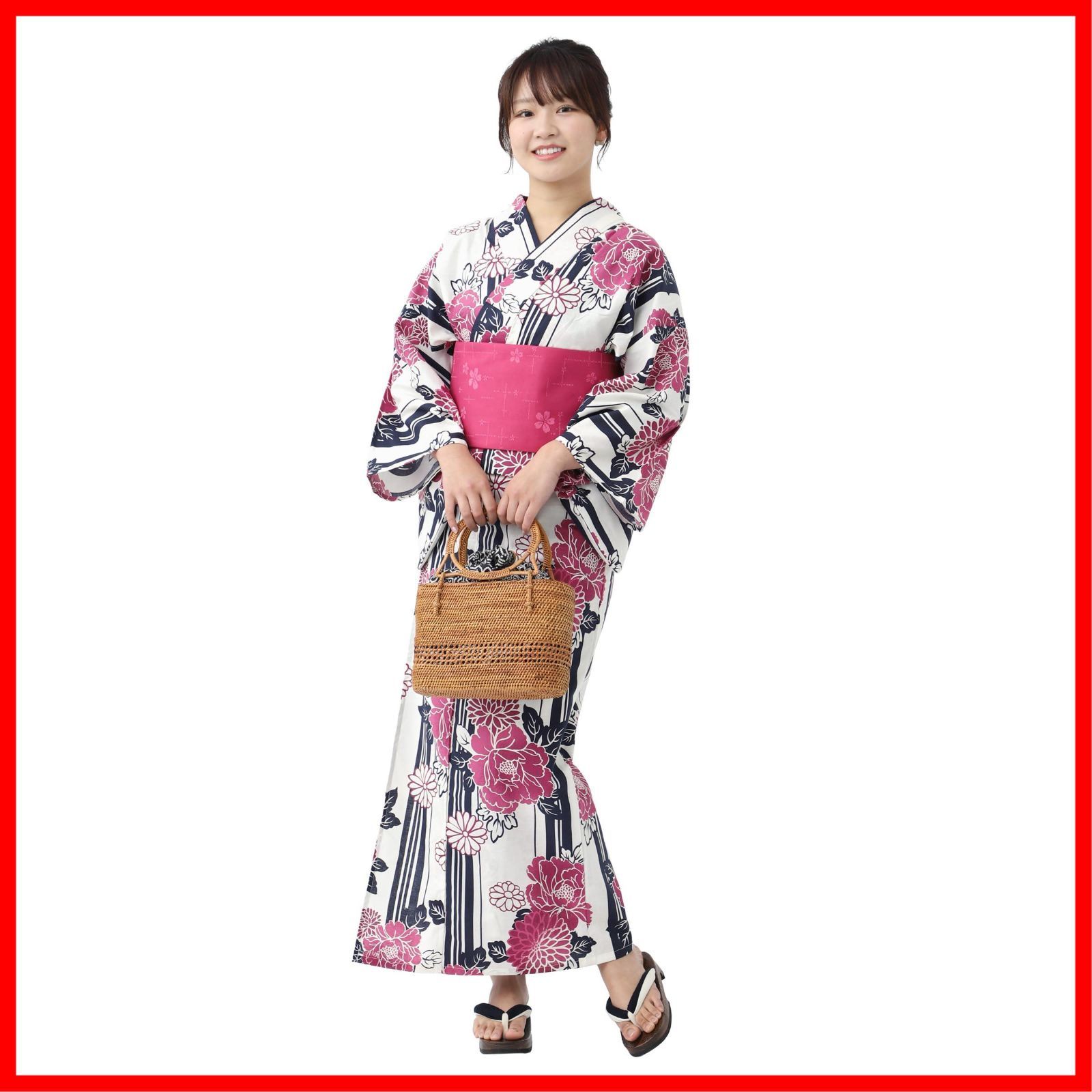 【特価商品】浴衣 夏 セット 和装 3点 レディース 下駄 yukata 作り帯 浴衣セット TAYU-TAFU] ゆかた / [たゆたふ