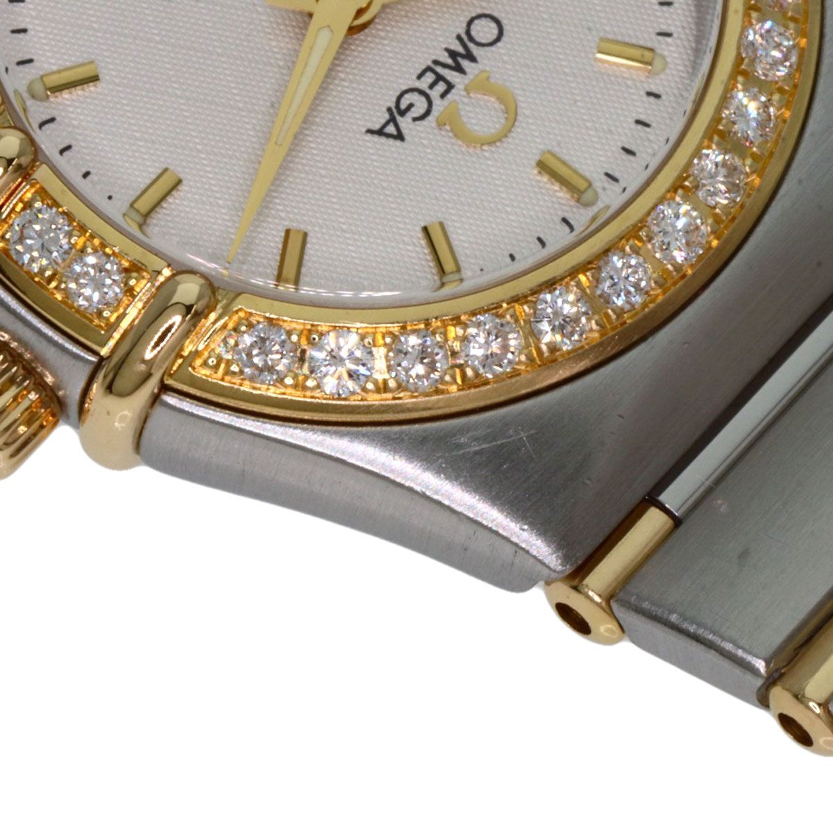 OMEGA オメガ 1376.75 コンステレーション ミニ ベゼル ダイヤモンド 腕時計 SS SSxK18YG ダイヤモンド レディース [中古] OMEGA（オメガ） 1376.75 コンステレーション ミニ ベゼル