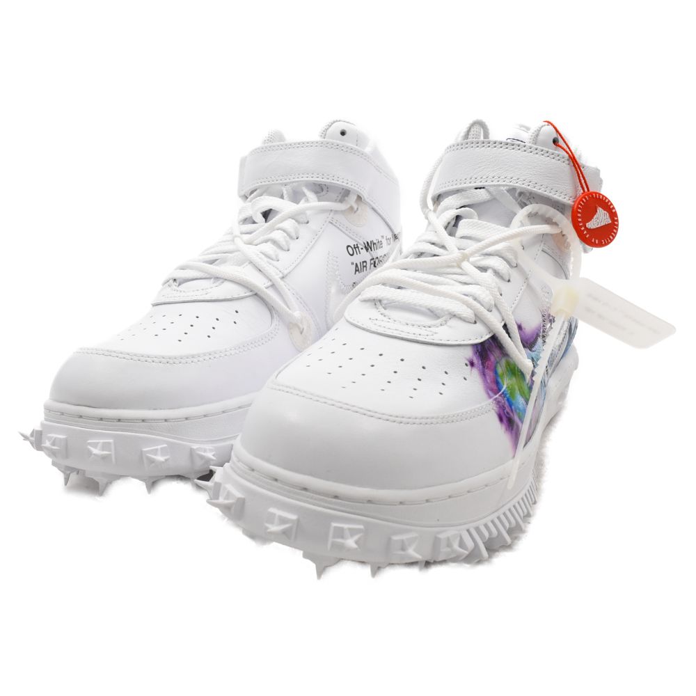 Off-White エアフォース1Mid グラフィティー　スニーカー26.5cm Off-White × Nike Air Force 1 Mid SP LTHR Graffiti “White”が