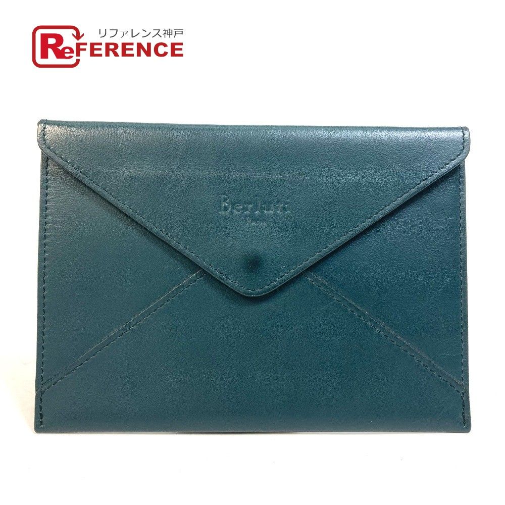 ベルルッティ フラット マルチケース ロゴ レターケース ポーチ レザー  