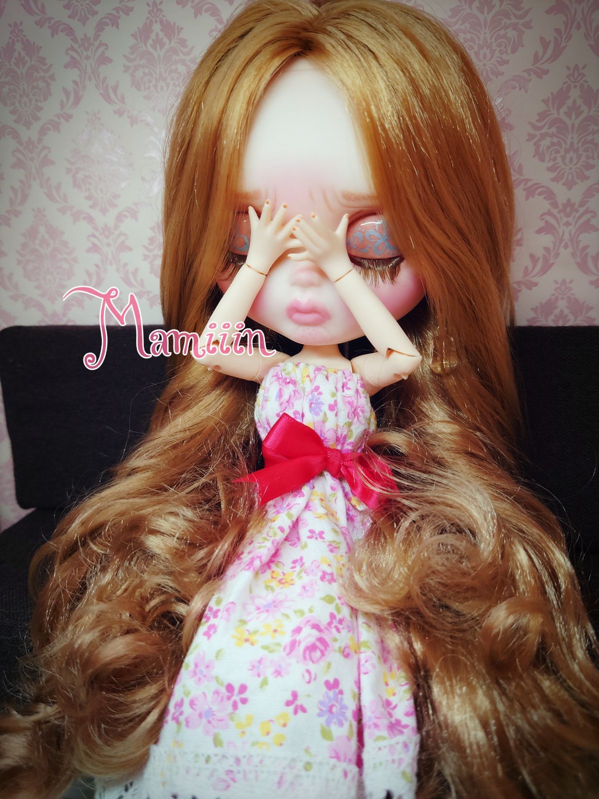 【＊Mamiiin＊】カスタムアイシードール本体　ブラウングラデ【N】No.2 Mamiiin＊】カスタムアイシードール本体 ブラウングラデ【N】No.2