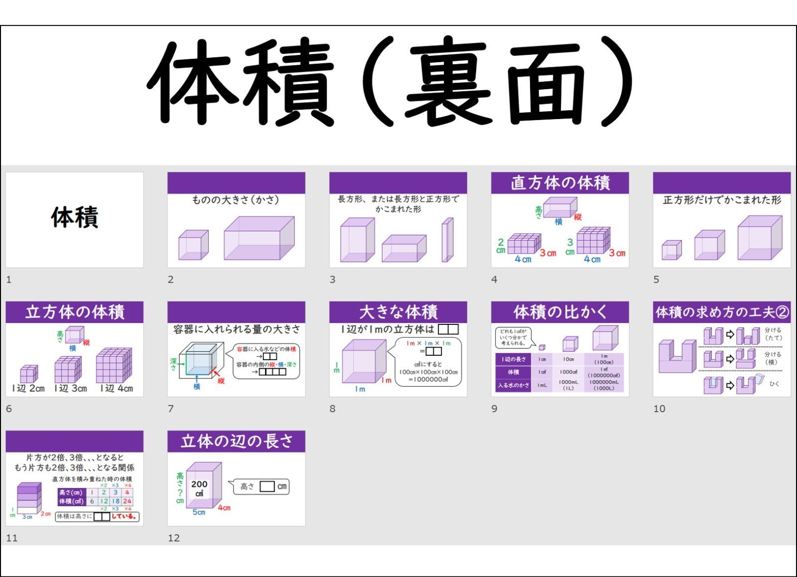 メルカリshops Usb付 小5 算数 体積