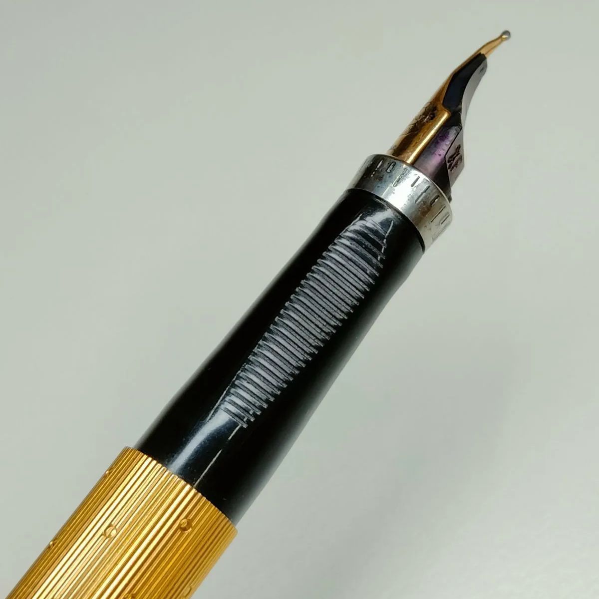 美品 フォロー割り有り】パーカー PARKER 75 Perle柄 20μ金張り プラス