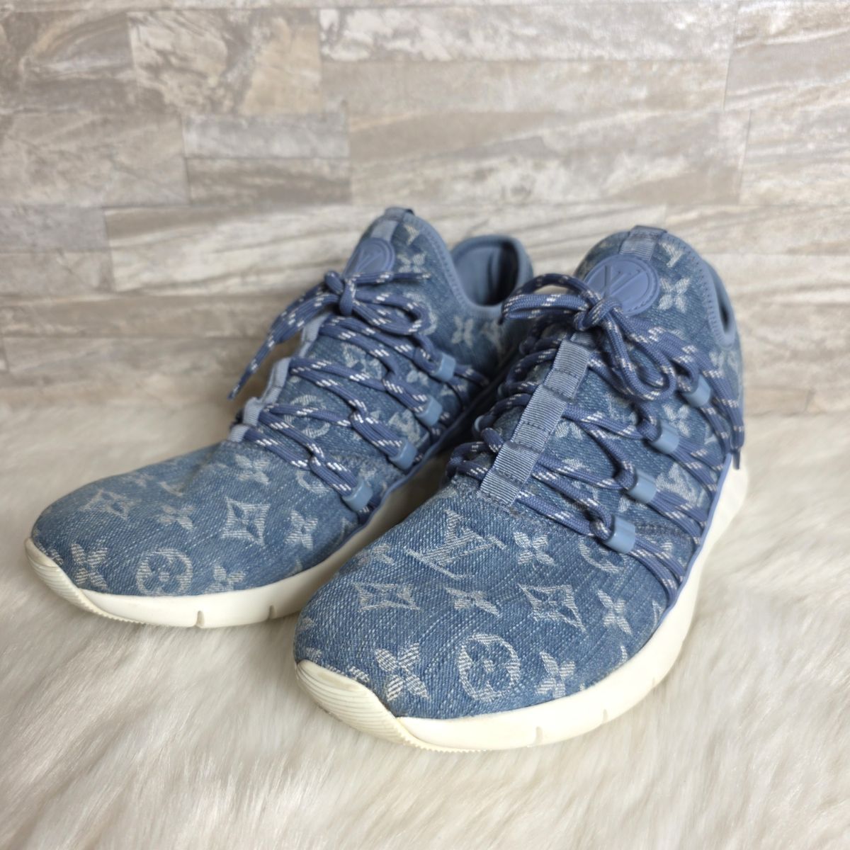 LOUIS VUITTON ルイヴィトン ローカット モノグラムデニム ファスト