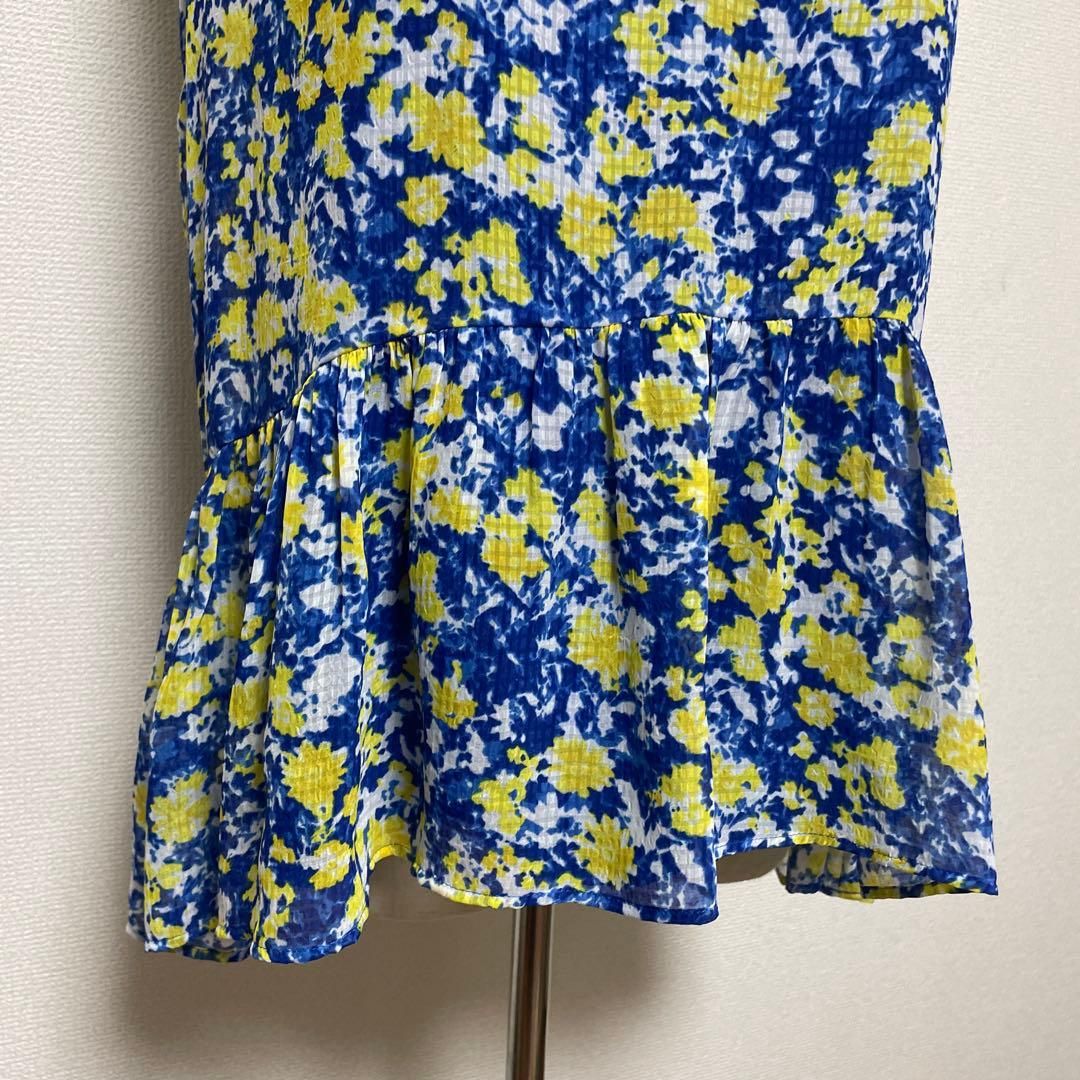 未使用 ユナイテッドアローズ 花柄 ノースリーブ シャツ タグ付き 総柄 