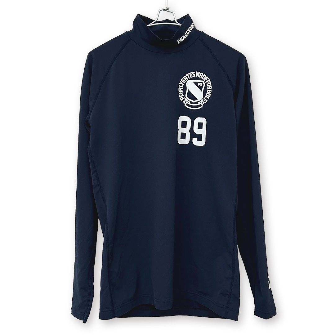 パーリーゲイツPGM4G 青 ゴルフモックネックシャツサイズ5です 【公式