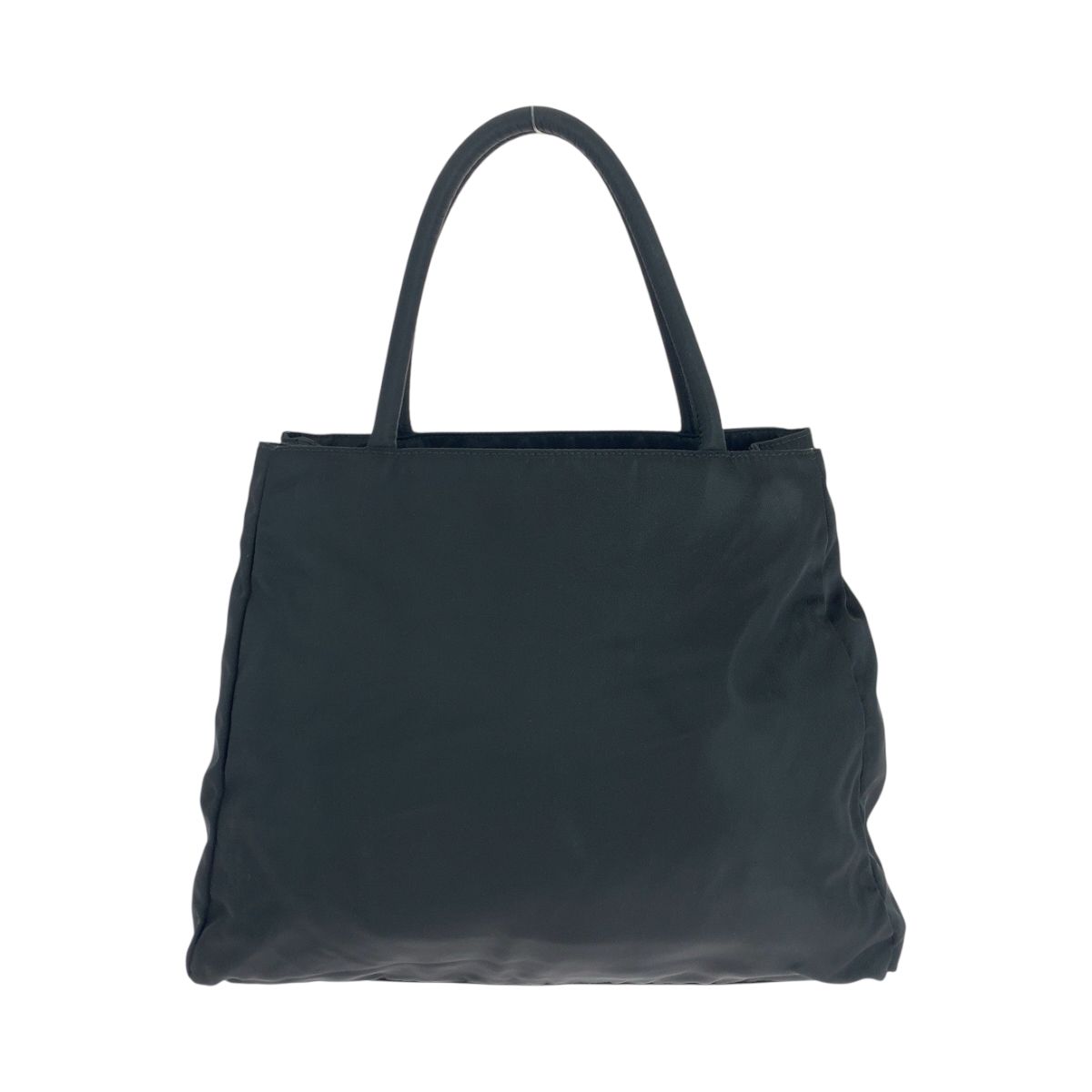 美品 PRADA プラダ テスート 三角ロゴプレート ブラック 黒 シルバー 