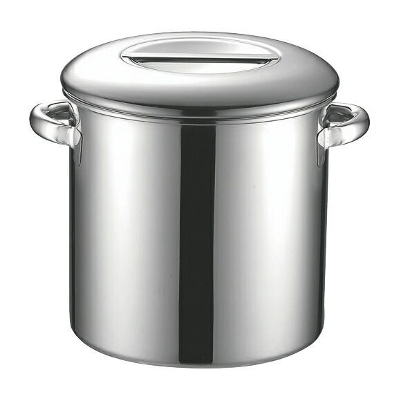 18-8 内蓋式キッチンポット 24cm (手付) 72024 最高 K 18-8 内蓋
