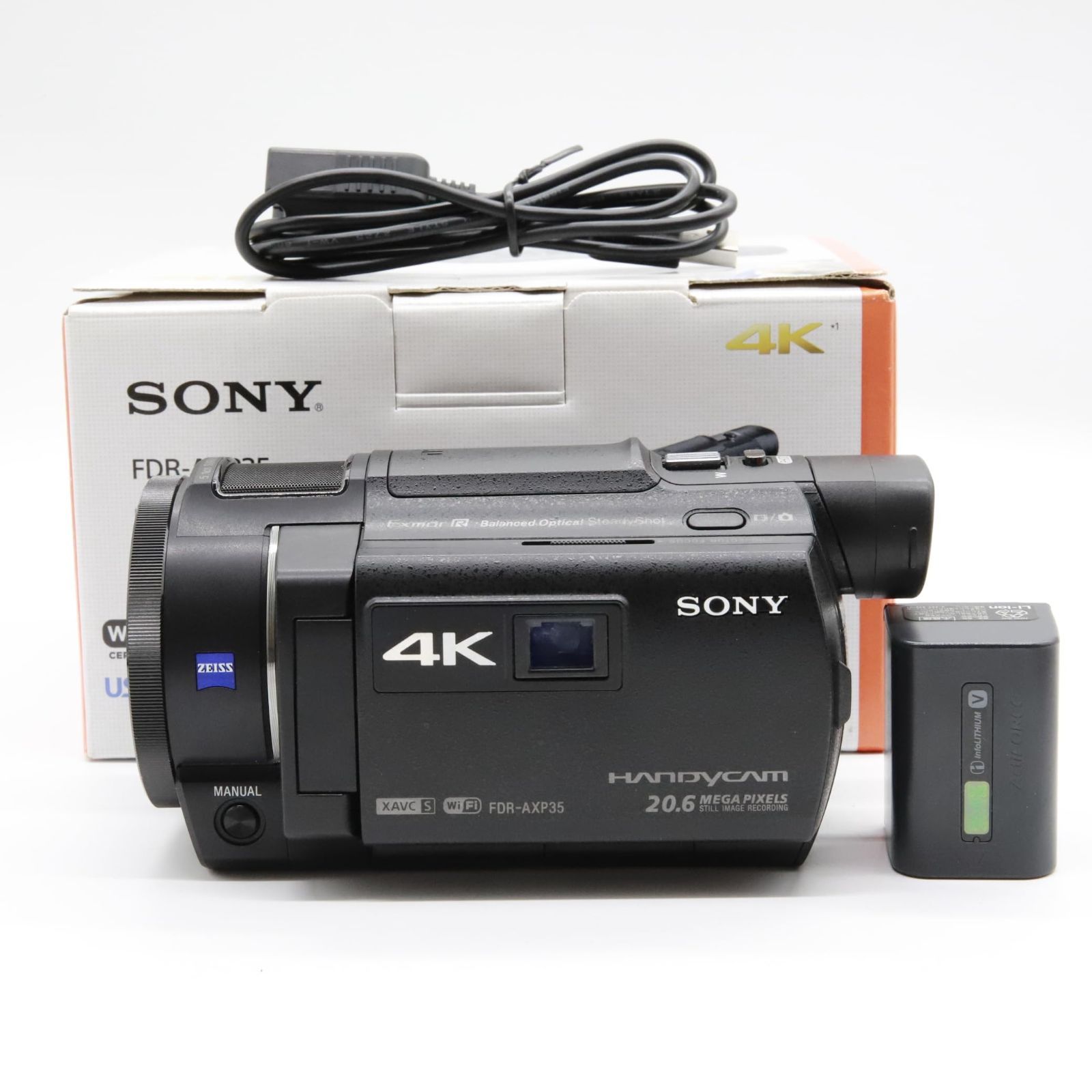 最新発見 FDR-AXP35 【ほぼ新品】SONY XE35 4Kビデオカメラ FDR-AXP35 