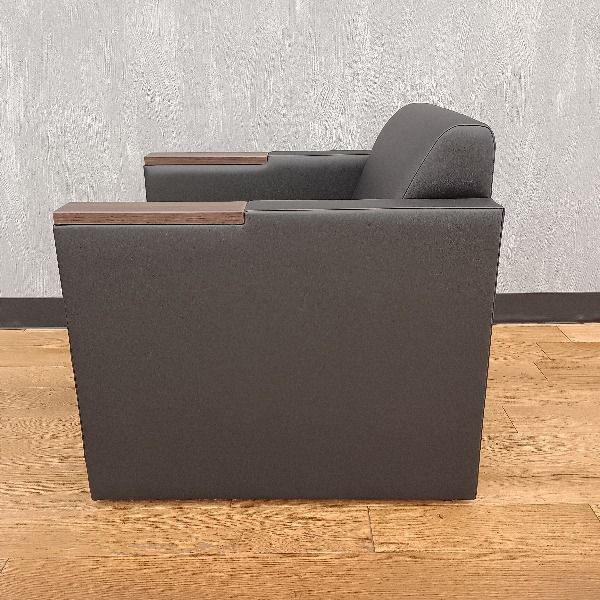 OKAMURA オカムラ 応接ソファ 1人掛け 8301VA-P891 製 ブラック 応接椅子 待合椅子 ロビーチェア ミーティングチェア TALLINNNEXPO_COM