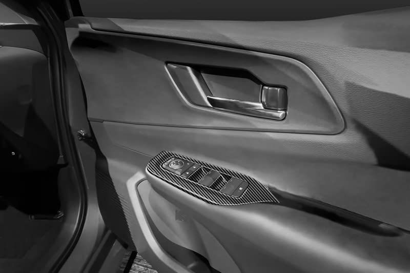 4PCS ABS樹脂製 アクセサリー PRIUS パーツ 内装 インテリアパネル ZVW60 ドアスイッチパネル ボタン ウィンドウ ZVW65 ドア カバー スイッチ MXWH60 パワーウィンドウ 専用 60系 MXWH65【カーボン調】PR-