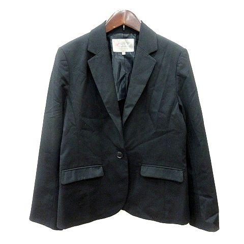 【ユナイテッドアローズ】テーラードジャケット シングル 背抜き ２B L 紺 UNITED ARROWS ジャケット テーラードジャケット ドビー