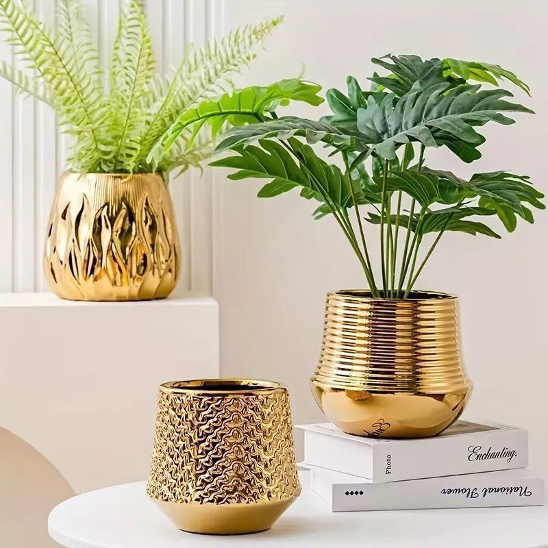 フラワーポット 植木鉢 ゴールド プランター フラワーベース フラワーポット 植木鉢 ゴールド プランター フラワーベース