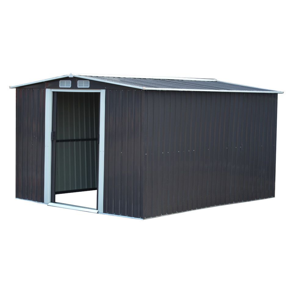 自宅配送不可】大型 ヨーロッパ風物置 GRESS メタルシェッド 10x8