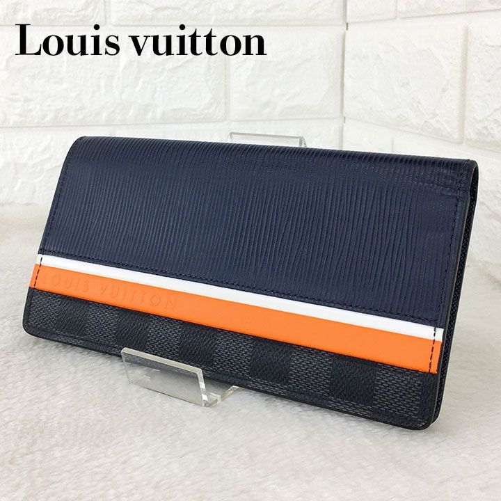 ルイヴィトン　LOUIS VUITTON　エピ×ダミエグラフィット　ポルトフォイユブラザ　長財布　二つ折り財布